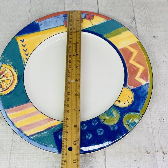 Mikasa HK 246 FORECAST Citrus Strong Chip Resistance China Dinner Plates Set 4 - Picture 11 of 16